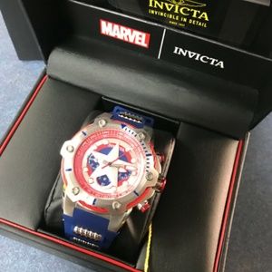 Invicta Marvel 51mm Captain America Limited Ed. Quartz Chronograph 26894 - NEW